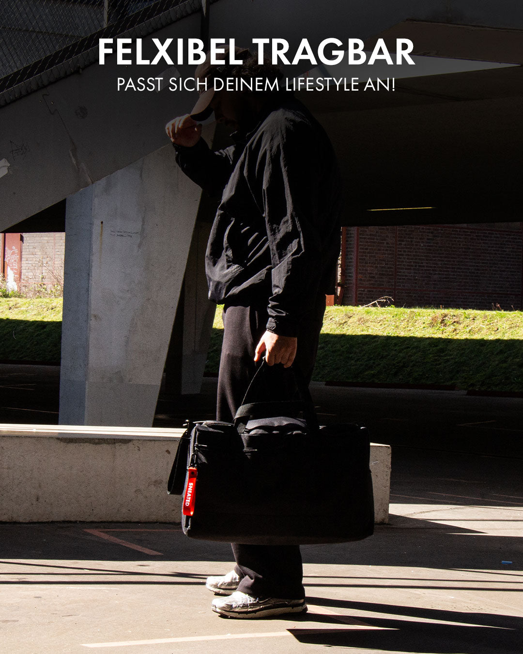 Sneated Duffle Bag V1 - stylische Sneaker Reisetasche für unterwegs