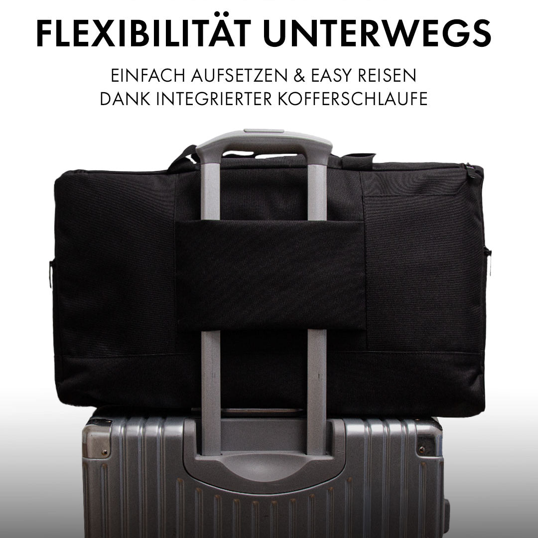Sneated Duffle Bag mit Kofferschlaufe - ideal für Reisen und unterwegs