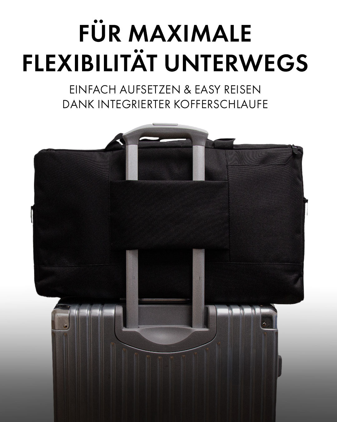 Sneated Duffle Bag mit Kofferschlaufe - ideal für Reisen und unterwegs