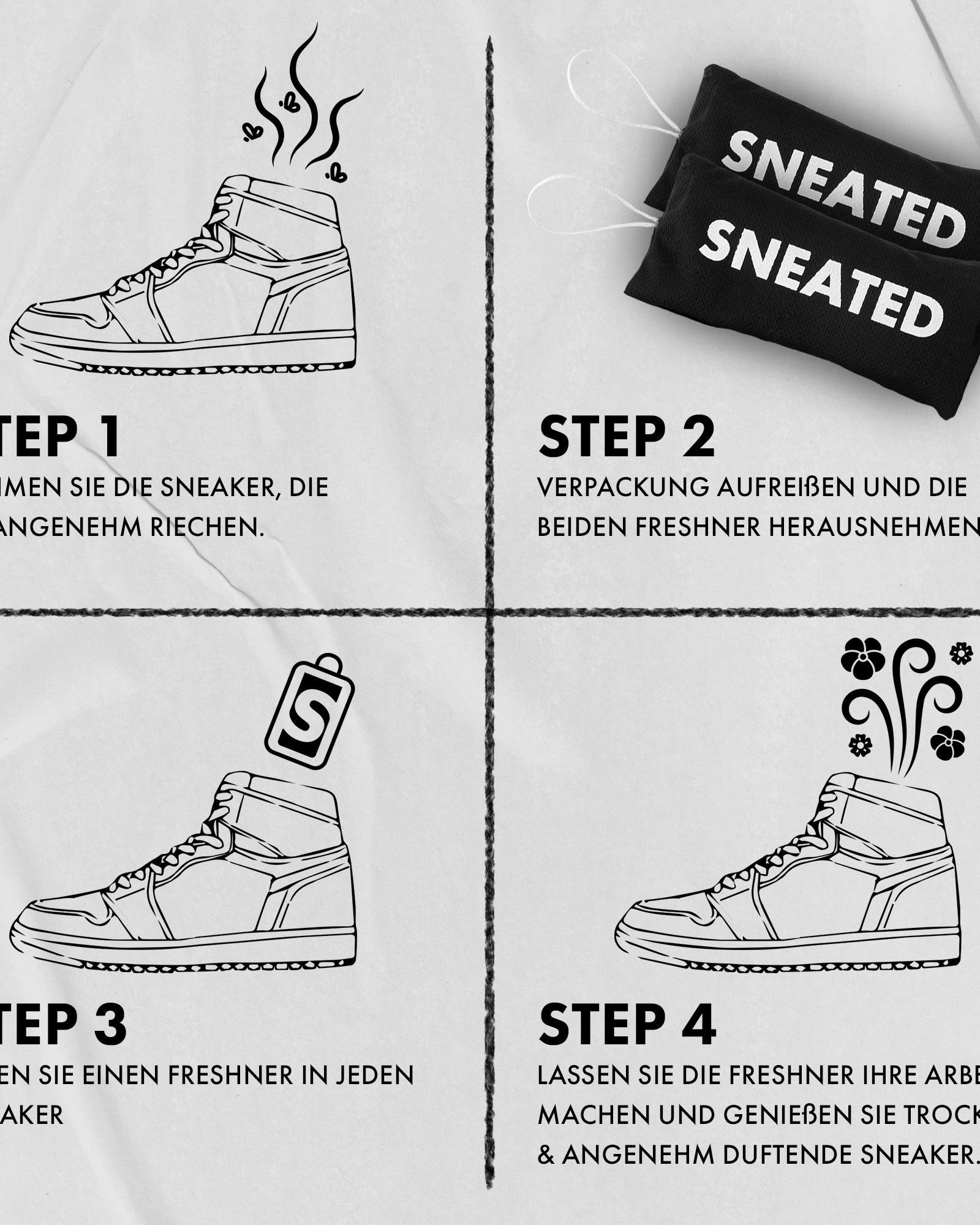 SNEATED Freshner - Effektiver Geruchskiller für Schuhe und Handschuhe