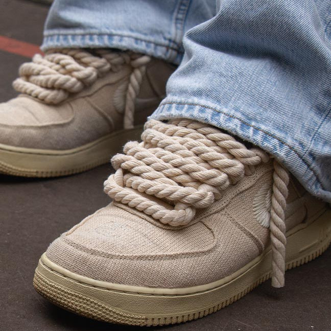 Sneaker mit xxl ropes laces airforce1