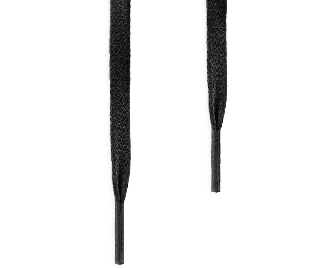 sneated waxed laces black