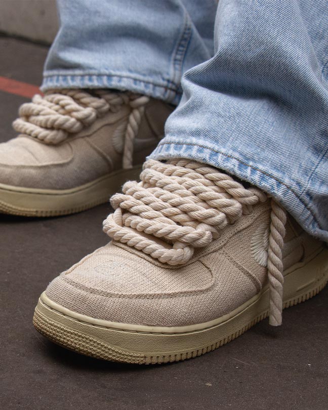 Sneaker mit  xxl ropes laces airforce1